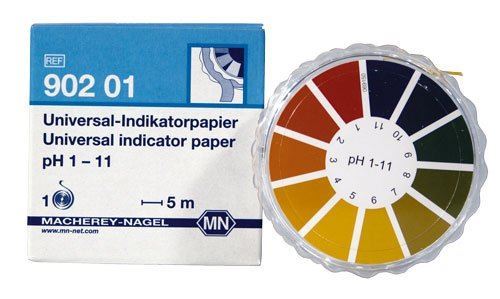 Indicador pH: Papel indicador pH 1-14 (caja 200 tiras papel)